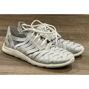MERRELL Women's Weave Size 7 Lightweight Sneakers HIGH RISE Shoes Grey Sneakers